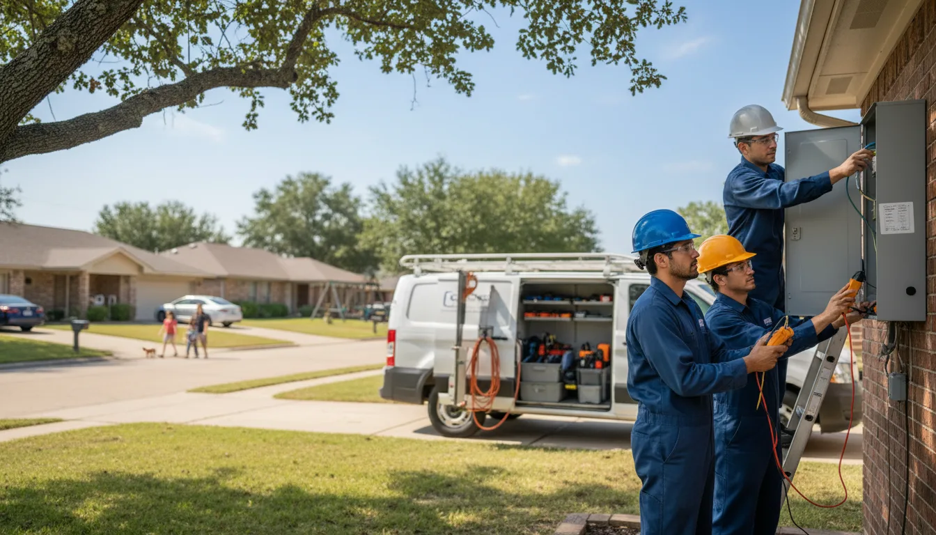 Certified electrician providing emergency electrical services in Trinity, TX